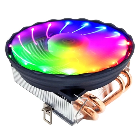 Refroidisseur pour le processeur bonhomme de neige M400, 1 ventilateur avec rétro-éclairage RGB, 4 broches ► Photo 1/4