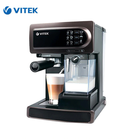 Cafetière à café Vitek VT-1517, manuel, appareils, expresso, cappuccino, corne électrique ► Photo 1/5