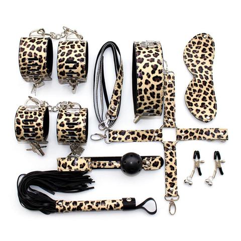 SMLOVE sexe menottes mamelon jouets pour femme BDSM Bondage accessoires exotiques Gag fouet Plug Anal bout à bout corde BDSM ensemble sexuel Vintage ► Photo 1/6