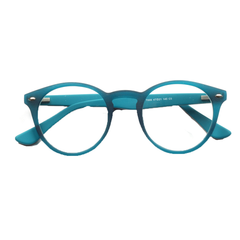 Monture de lunettes ronde en acétate pour femmes et hommes, à la mode, bleu clair, bleu marine, jaune, violet, rose rayé, optique ► Photo 1/6