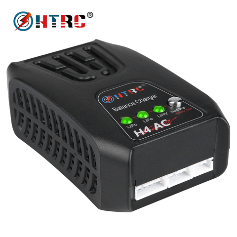 Мини зарядное устройство HTRC 20 Вт, 2 А, H4AC для 2-4s Lipo/LiFe/LiHV, карманное зарядное устройство RC ► Фото 1/6