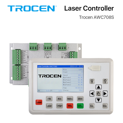 Trocen CO2 лазерный контроллер AWC708S DSP для K40 CO2 лазерная гравировка резка Замена Lihuiyu Ruida Leetro Yueming золотой ► Фото 1/6