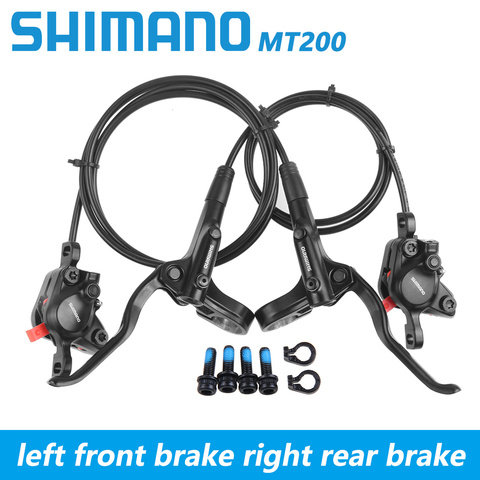 Велосипедные тормоза Shimano BR BL MT200 800/900/1350/1450/1550 мм, комплект гидравлических дисковых тормозов для горного велосипеда, модернизация горного велосипеда MT315, детали для велосипеда ► Фото 1/6