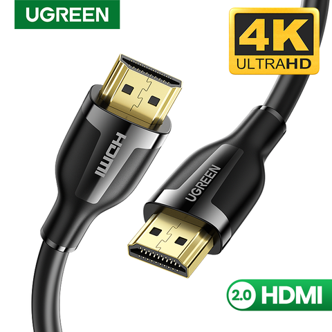 Ugreen HDMI кабель hdmi к HDMI 2.0 кабель 1 м 2 м 3 м 5 м 15 м 4 К HDMI кабель 1080 P 3D для Xiaomi Mi TV Box 3 Laptop Nintend Switch PS4/3 DVB T2 PS3 проектор HD Apple тв компьютер ► Фото 1/6