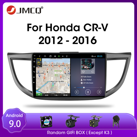 Автомобильная магнитола JMCQ Android 9,0 для Honda CRV CR-V 4 RM RE 2012-2016 мультимедийный видеоплеер 2 din T9 DSP RDS 4G + 64G GPS навигация ► Фото 1/6