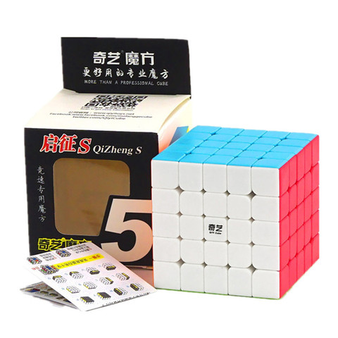 Qiyi 5x5 Cube Qizheng S 5x5x5 волшебный куб 5x5 Stickerless Qizheng антистресс 5 на 5 игрушки для детей ► Фото 1/6