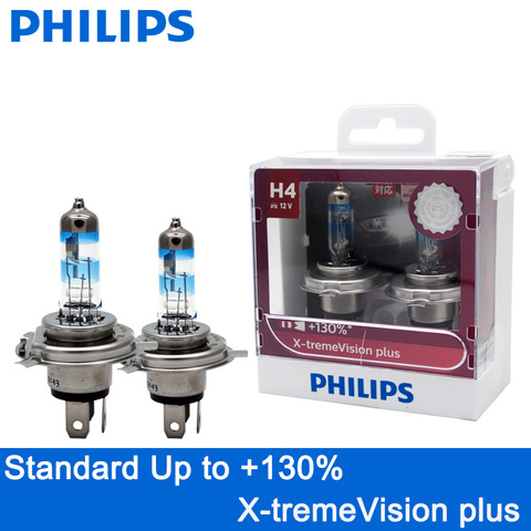 2X Philips H1 H4 H7 9003 HB2 12V X-treme Vision Plus ксеноновый белый светильник, галогенный головной светильник, 130% более яркие автомобильные оригинальные лампы XVP ► Фото 1/6