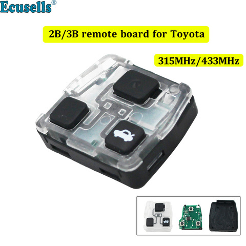 2/3 кнопки 315 МГц 433 МГц передатчик Core Remote Board Pcb внутренняя сборка для Toyota Camry Prado FCC HYQ1512V ► Фото 1/6