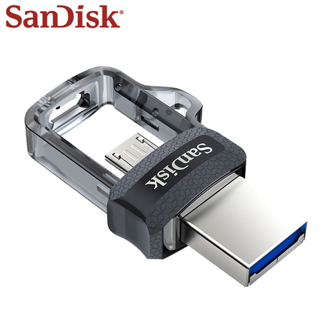 Sandisk Ultra Dual Drive 32 Гб 64 Гб 128 ГБ 256 ГБ с поддержкой технологии OTG USB 3,0 микро-флеш-накопитель USB флеш-накопитель u-диск Max 150 МБ/с. ► Фото 1/6