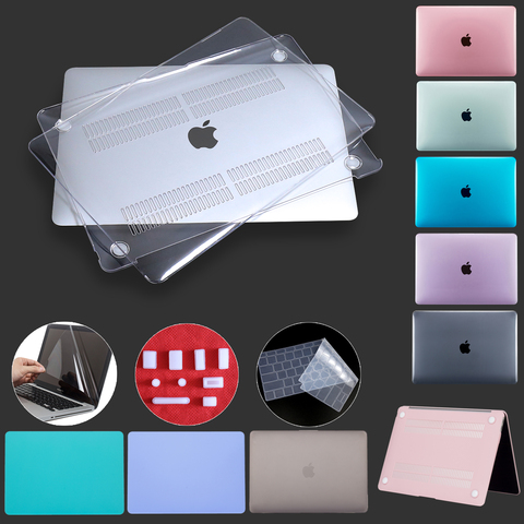 Матовый чехол с кристаллами для MacBook Pro 13 A2289 A2251 2022 Touch ID Cover для Macbook Air 13 Funda A2179 Pro 16 12 15 11 Case ► Фото 1/6