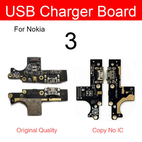 Плата зарядного устройства для микрофона и Usb для Nokia 3 TA-1020 TA-1032 Micro USB, разъем для зарядки, док-станция, гибкий кабель, детали ► Фото 1/3