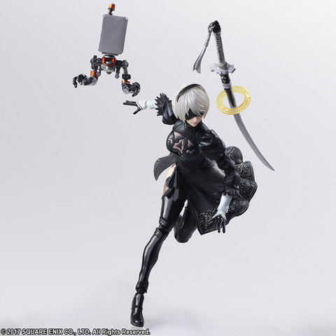 Игра NieR Automata YoRHa No. 2 Тип B 2B мультяшная шарнирная фигурка модель игрушки для детей подарок ► Фото 1/1