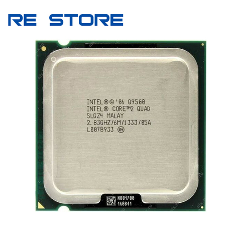Процессор Intel Core2 Quad Q9500, 2,83 ГГц, 6 Мб кэш-памяти, FSB 1333, настольный процессор LGA 775 ► Фото 1/1
