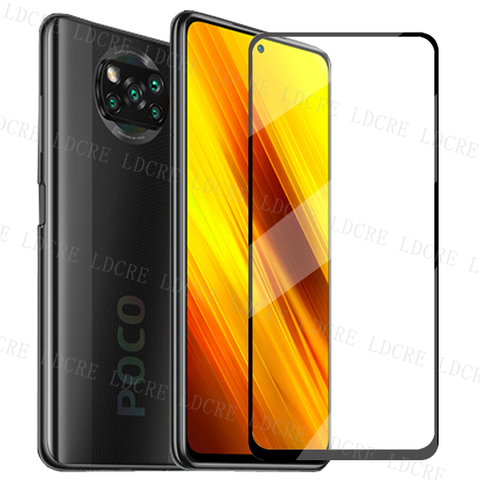 Стекло для Poco X3 2 шт., Защита экрана для Xiaomi Poco X3, закаленное стекло 2.5D, защитная пленка для телефона Poco X3 X2 F2 M2 Pro ► Фото 1/5