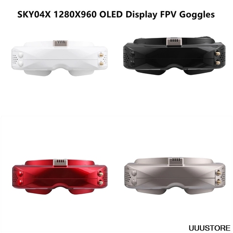 SKYZONE SKY04X 1024x768 5,8 ГГц 48CH OLED HD 3D FPV очки разнообразие с новым приемником Rapidmix RX встроенный видеорегистратор Headtracker ► Фото 1/6
