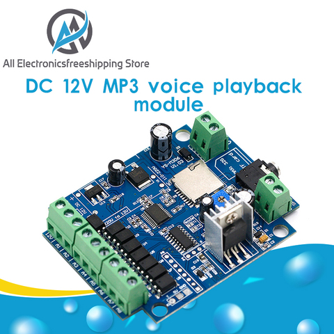 DC 12V MP3 голосовой модуль воспроизведения ► Фото 1/6