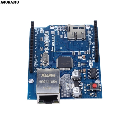 Щит UNO, Щит Ethernet W5100 R3 UNO Mega 2560 1280 328 UNR R3 только плата разработки W5100 Для Arduino ► Фото 1/5
