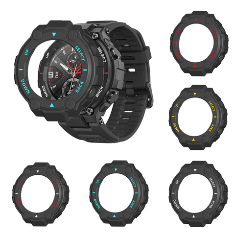 Защитный чехол для Xiaomi Amazfit T-Rex Smart Watch, защитный чехол с краями, защитный чехол из поликарбоната для Huami Amazfit T Rex ► Фото 1/6