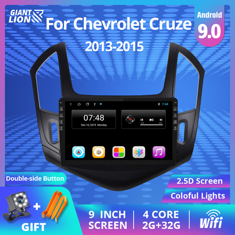 2Din Android 9,0 автомобильное радио для Chevrolet Cruze J300 J308 2012-2015 Автомобильный мультимедийный видео плеер навигация GPS без 2din Dvd плеер ► Фото 1/6