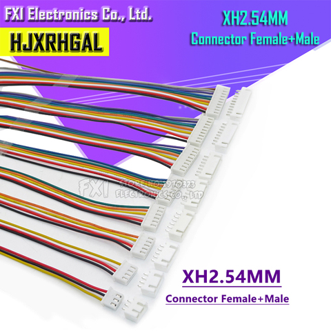 5 шт., разъем для кабеля провода JST XH2.54 XH 2/3/4/5/6/7/8/9/10, штекер 2,5 мм, гнездовой разъем 30 см, провод 26AWG ► Фото 1/2