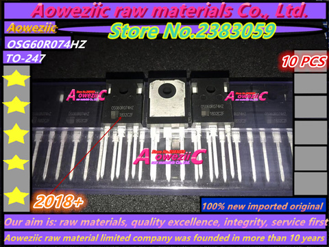 Aoweziic 2022 + 100 новый импортный оригинальный OSG60R074HZ 0SG60R074HZ OSG65R099HZ 0SG65R099HZ TO-247 импульсный источник питания MOS ► Фото 1/2
