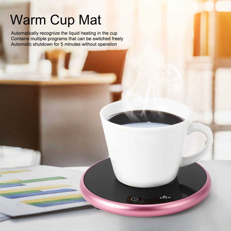 Warm cup. Кружка с подогревом розовая.