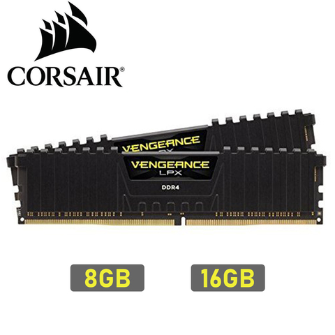 Модуль ОЗУ CORSAIR Vengeance LPX, 8 ГБ, 16 ГБ, DDR4 PC4, 2400 МГц, 3000 МГц, 3200 МГц, 2400, 3000, память DIMM для настольных ПК на 16 ГБ, 32 ГБ ► Фото 1/6