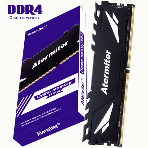 Atermiter 32 ГБ 16 ГБ 8 ГБ 4 ГБ ПК Память RAM Memoria модуль компьютерный Настольный DDR4 PC4 4G 8g 16g 2400Mhz 2666Mhz DIMM 3000 2133 MHZ ► Фото 1/4