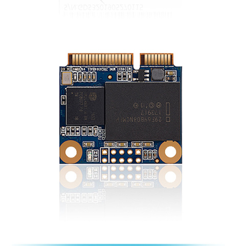 Флеш-накопитель Goldendisk MSATA 8 ГБ, полуразмера 29 мм в длину NAND MLC для промышленных компьютеров, встроенный ПК MINI MSATA SSD, накопитель ► Фото 1/4