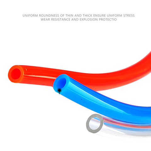 10 м пневматический шланг ПУ труба 4*2,5 мм 6*4 мм 8*5 мм 10*6,5 мм 12*8 14*10 мм 16*12 мм воздушная трубка для компрессора шланг ► Фото 1/5