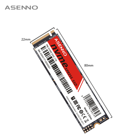 Asenno M.2 ssd M2 1 ТБ PCIe NVME 120 ГБ 240 ГБ 500 Гб Твердотельный накопитель 2280 внутренний жесткий диск SSD NVMe 128 ГБ 256 ГБ 512 Гб hdd ► Фото 1/6