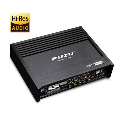 PUZU PZ-X4800S 6 ядер 32 бит 8 каналов с мощной аудиосистемой для автомобиля DSP цифровой сигнальный процессор Встроенный усилитель 8X150W поддержка BT5.0 OPT ► Фото 1/6