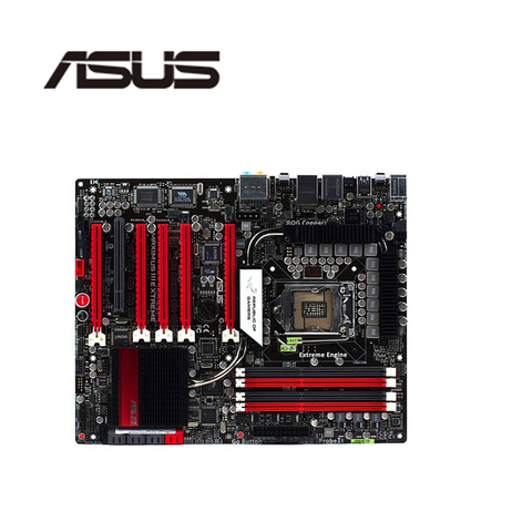 Материнская плата для ASUS Maximus III Extreme LGA 1156 DDR3 16 ГБ, для настольного ПК Intel P55 P7P55 SATA II PCI-E X16, б/у ► Фото 1/1