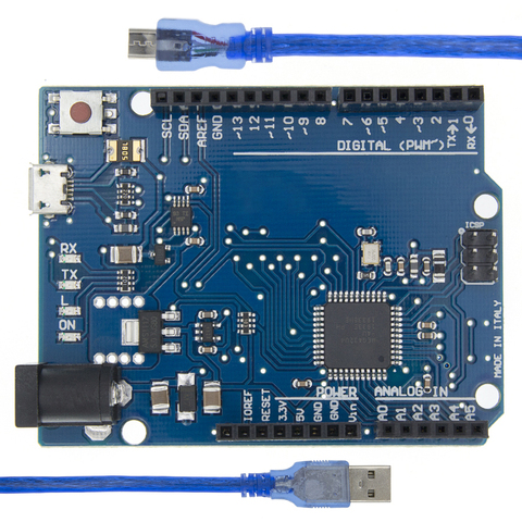 Макетная плата Leonardo R3 + USB-кабель ATMEGA32U4 для Arduino ► Фото 1/6