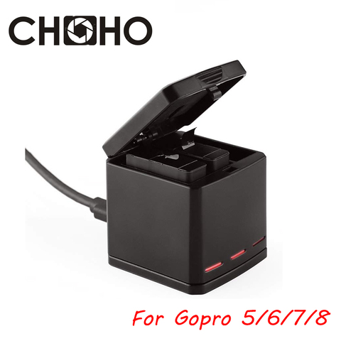 Зарядное устройство + кабель Type-C для экшн-камеры Go Pro Hero 8 7 6 5 ► Фото 1/6