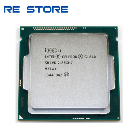 Процессор Intel Celeron G1840 SR1VK SR1RR LGA1150, двухъядерный процессор, 2 Мб кэш-памяти, 2,8 ГГц ► Фото 1/1