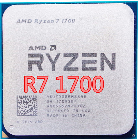 Процессор AMD Ryzen 7 1700 R7 1700 3,0 ГГц Восьмиядерный 16-поточный процессор YD1700BBM88AE разъем AM4 1700 ► Фото 1/1