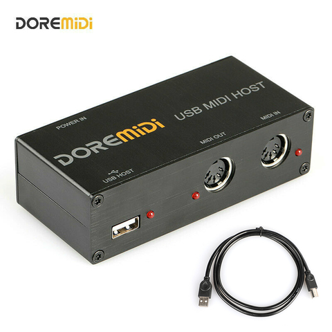 DOREMiDi USB MIDI Host Box MIDI Host USB to MIDI конвертер ► Фото 1/6