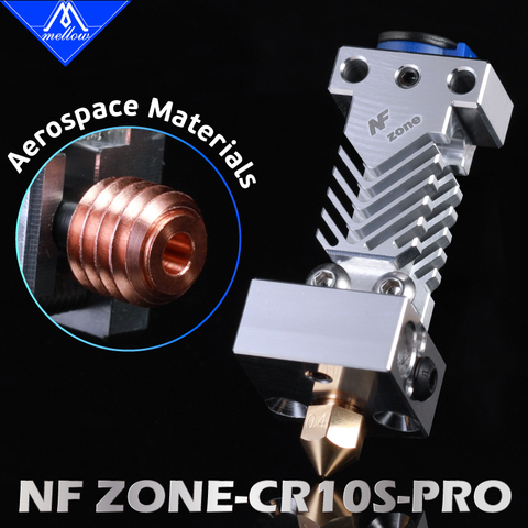 Мягкий NF Zone-CR10S PRO Hotend аэрокосмических материалов для Creality CR10S PRO микро швейцарской MK8 насадка 3D-принтеры Запчасти ► Фото 1/6