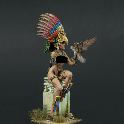 Unassambled 1/24 древних женщина-воин сидеть статуэтка в виде набор миниатюрных моделей Неокрашенный ► Фото 1/2