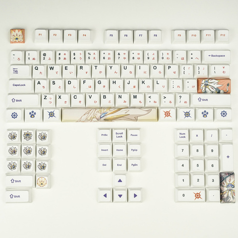 Japan Аниме Стиль XDA профиль Сублимация PBT колпачки для клавиш Cherry Mx Переключатель Механическая игровая клавиатура японский персонаж колпачки для клавиш ► Фото 1/6