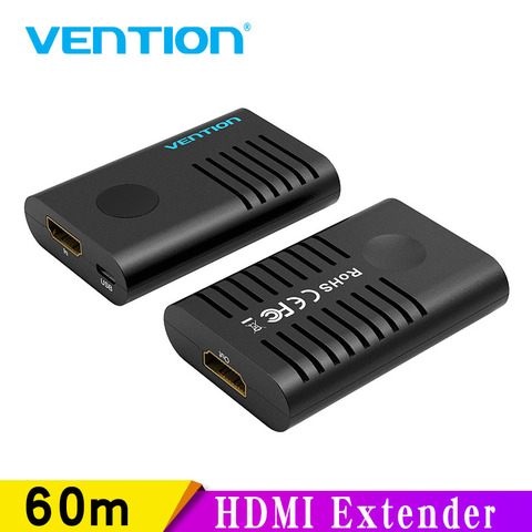 Удлинитель HDMI Vention, HDMI 2,0, гнездовой к гнезду, ретранслятор до 10 м, 50 м, 60 м, усилитель сигнала, активный 4K, 60 Гц, разъем HDMI к HDMI ► Фото 1/6
