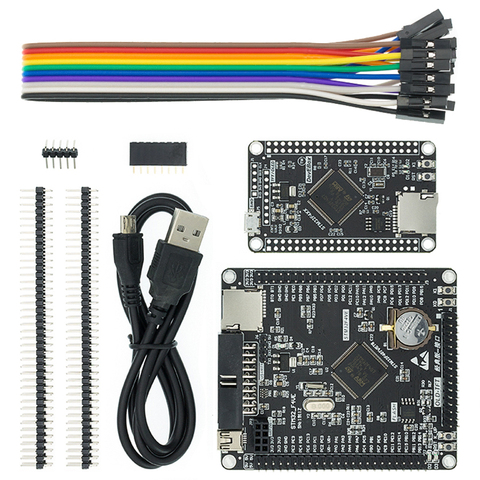 Макетная плата STM32F407VET6, 10 шт., 512K/1024K, системная плата STM32, мини-макетная плата F407, одночиповая обучающая плата ► Фото 1/6