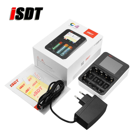 Интеллектуальное зарядное устройство ISDT C4 8A с USB-выходом для аккумуляторов 18650 26650 AA AAA ► Фото 1/6