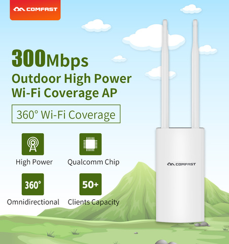 300 Мбит/с CF-EW71 с высоким уровнем Мощность 2,4 ГГц на открытом воздухе Беспроводной AP/маршрутизатор всенаправленная покрытия точка доступа Wi-fi ... ► Фото 1/6