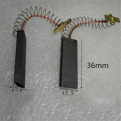 Щетки карбоновые для стиральной машины Bosch / NEFF/Siemens, 36x12,5x5 мм, 2 шт. ► Фото 1/6