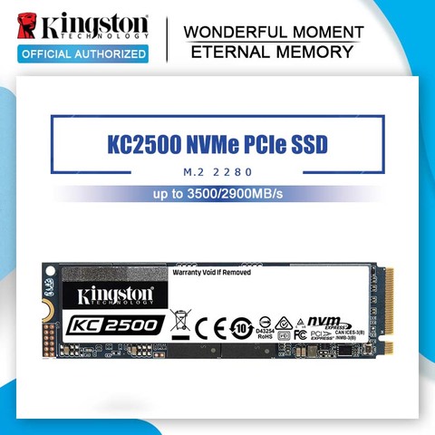 Твердотельный накопитель M2 2280, SSD Kingston M.2, 1 ТБ, 500 Гб, 250 ГБ, HD, NVMe, жесткий диск для ноутбука 1 ТБ, Твердотельный PCIe KC2500 ► Фото 1/6