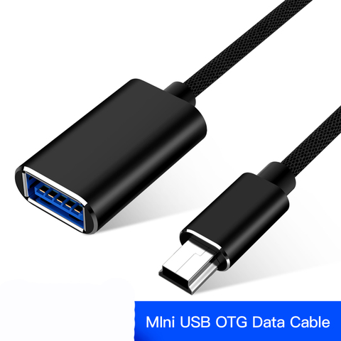 5 Pin B кабель Male к USB 3,0 Женский металлический Шнур адаптер для автомобиля MP4 Mini USB3.0 к Micro USB-B OTG Micro B USB удлинитель ► Фото 1/6