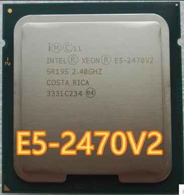 Процессор Intel Xeon, процессор E5 2470v2 E5 2470 v2 2,4 ГГц, десять ядер, 20 потоков, 25 м, 95 Вт, LGA 1356, ► Фото 1/1