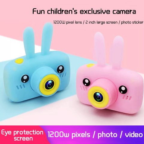 Детская фотокамера Full HD, видеокамера для цифровой съемки, 1080P, экран 2 дюйма, для игры и учебы ► Фото 1/6
